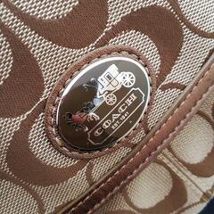 コーチ　COACH　ハンドバッグ　冠婚葬祭　シグネチャーの画像