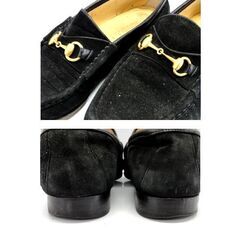 GUCCI ホースビットローファー 35 1/2 ブラック 100 0255 モックトゥ パンプス スエード グッチ 札幌市 中央区 南12条の画像