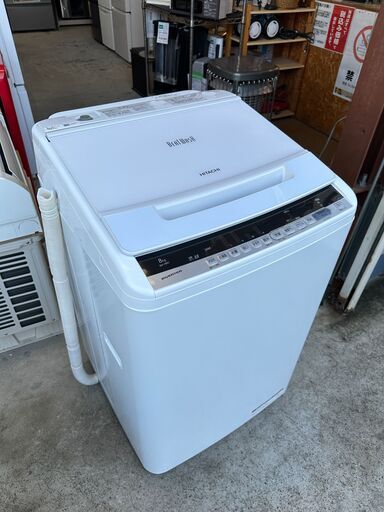 【動作保証あり】HITACHI 日立 ビートウォッシュ 2019年 BW-V80C 8.0kg 洗濯機【管理KRS643】