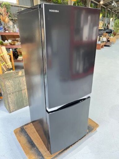 ★TOSHIBA★ 東芝 2D冷蔵庫 GR-S15BS 2021年 ブラック 153L コンパクト ワンルーム 一人暮らし 新生活