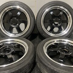 【BS POTENZA RE050A 165/55R15】夏タイヤ【RAYS FORGED TE37 KCR レイズ 15インチ 5J4HPCD100+45】19年製 バリ溝 軽量 鍛造　(MTB472) クレジットカード QRコード決済可能