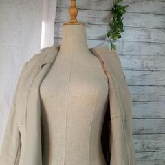 ギャレゴデスポートハーフコートコットン100%グレージュの画像