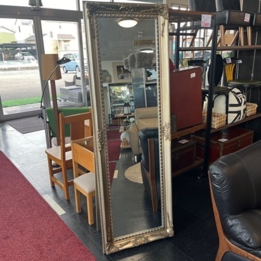 アンティーク調 ロココ調 エレガント ウォールミラー ミラー 姿見