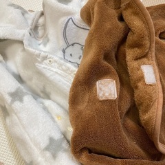 ベビー服モコモコロンパース50-60-70cm 2枚セットディズニーの画像