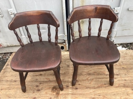 昭和レトロダイニングチェアー2点セット