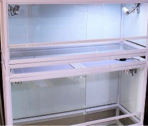 (お取引中)爬虫類ケージ 90×45×45 2つとそれを繋ぐ20cmのジョイント(バラ売り可)