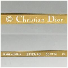 🔷🔶🔷ut16/31 ディオール ビンテージ コンビフレーム サングラス Christian Dior 2112A 43 アンダーリム フレーム メガネ 眼鏡○🔷🔶🔷の画像