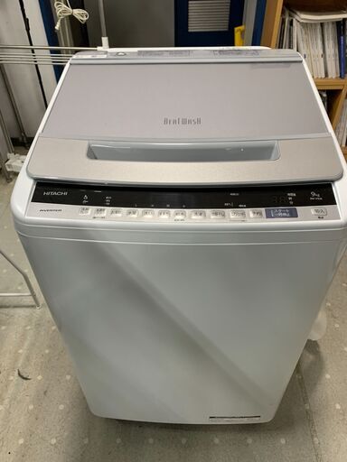 ★来店限定★　日立 9.0kg 全自動洗濯機 BW-V90E 2019年製