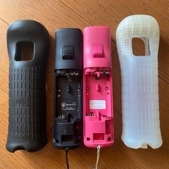 wiiリモコン　クロ　ピンクの画像