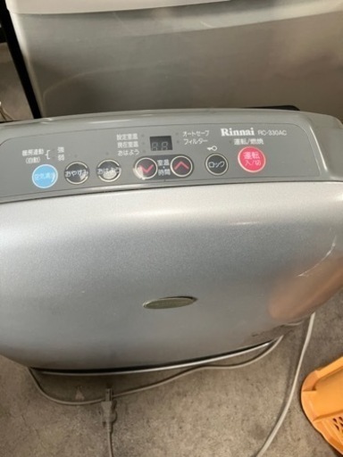 リンナイ  タイマー・空気洗浄機能付き ガスファンヒーター