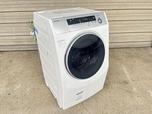 ドラム式洗濯機(10.0k) シャープ　ES-H10B　2017年製　中古品