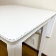 ホワイトダイニングテーブルセット　お譲りしますの画像