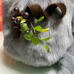 【ハンドメイド】猫のしっぽ風カゴトートの画像