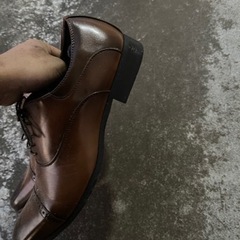 茶色の革靴28センチの画像