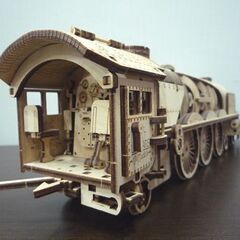 ジャンク品扱い Ugears 木製模型 組立セット V-Express 蒸気機関車 ユーギアーズ 木製 模型 札幌市東区 新道東店の画像