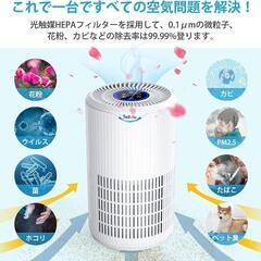 【新品】空気清浄機 38畳以下　強力浄化　一台多役　PSE認証済み　脱臭　花粉対策の画像