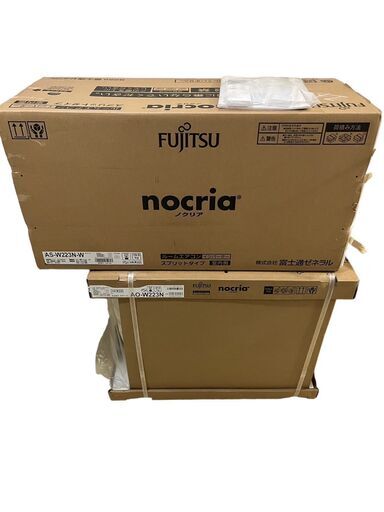 富士通 Fujistu ルームエアコン AS-W223N-W 2023年製 2.2kw 6畳用 未使用品　直接引取大歓迎‼　地域限定有料配送サービスあり‼