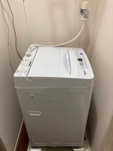 再値下げ　早い者勝ち 洗濯機　4.5kg hw-t45d HISENSE  2020年