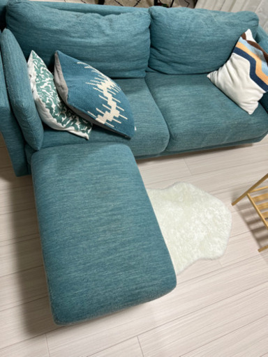 3人掛けソファ、オットマン、コタツセット 引き取り限定