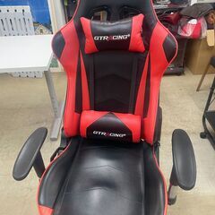 リサイクルショップどりーむ荒田店 No9900 GTRACING　GTレーシング　ゲーミングチェア　リクライニング　高さ調節　定価約２万　美品♪の画像