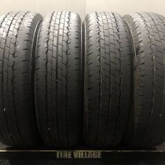 DUNLOP SP175N 195/80R15 107/105L LT 15インチ 夏タイヤ 4本 19年製 バリ溝 ハイエース キャラバン等　(TG243)