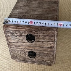 &-1  木製  小物入れ  工芸　木工製品の画像
