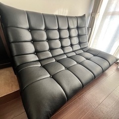 【お値下げ！】合皮ローソファ