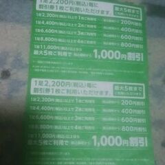 靴200円割引券の画像
