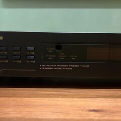 PIONEER FM/AMデジタルシンセサイザーチューナー F-505（ブラック）1987年頃発売の画像
