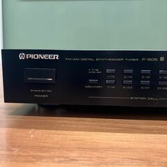 PIONEER FM/AMデジタルシンセサイザーチューナー F-505（ブラック）1987年頃発売の画像