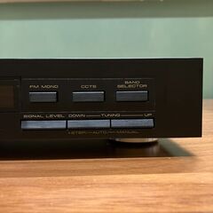PIONEER FM/AMデジタルシンセサイザーチューナー F-505（ブラック）1987年頃発売の画像