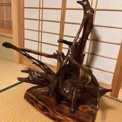 木製　置物　オブジェの画像