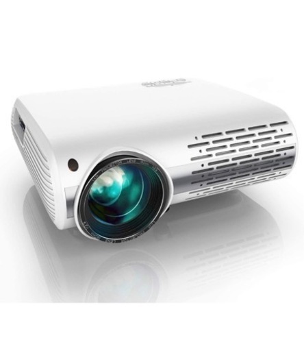 ✨ プロジェクター 12000lm 1920*1080リアル解像度 ±50°4Dデータ台形補正付き ホーム/ビジネスプロジェクター HIFIスピーカー2つ内蔵 ✨