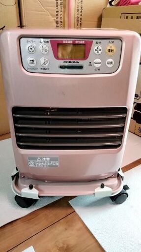 ￥2000　まもなく終了　ピンク色　ファンヒーター　コロナ社　FH-M2514Y
