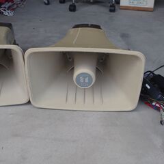 車載アンプ　スピーカー　マイク　動作確認済みの画像