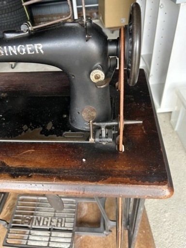 ★完動品★SINGER シンガー 足踏みミシン アンティーク レトロ コレクション　ベルト張替え済