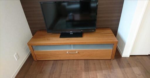 【決定済】美品[幅156] テレビ台  ローテレビ台 50V型対応 完成品 木製