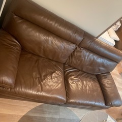 無印良品本革レザーソファ