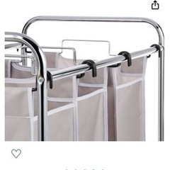 【値下げしました】ランドリーバスケット 洗濯かご バッグ3袋 分別可の画像