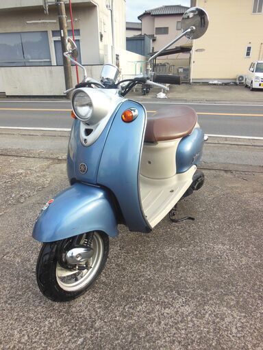 2st YAMAHA 2st VINOビーノ スカイブルー セル始動　速く好調 納車整備点検済み 前後バリ山 登録後すぐ乗り出せます。直接引き渡し　配送手配も可　SA10J　５AU　４JP　原付