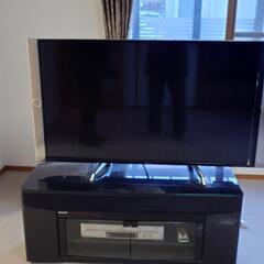 決まりました。液晶テレビ、VHSビデオデッキ、スピーカ付TV台セットで