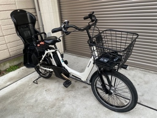 ★中古　パナソニック Panasonic BE-ELMA03AF [電動アシスト自転車 子乗せ ギュット・アニーズ・DX 20型 内装3段変速 12.0Ah GCホワイト]