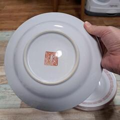 5月28日処分！条件付き無料！中古品 大清乾隆年製 皿 チャーハン 丼等5枚セットの画像