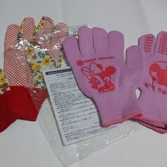 ◆【未使用】　《軍手・ガーデニング用手袋》　　　※①ミニーcha...