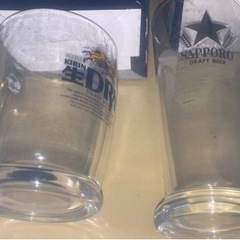 キリン　サッポロ　2種類ビールジョッキの画像