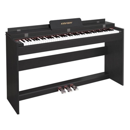 ✨新品・現品限り✨【電子ピアノ】 88鍵盤 ハンマーアクション MIDI ペダル付き ブラック