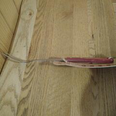 TRAMONTINA　トラモンティーナ　ポリウッド カービングフォーク レッドの画像