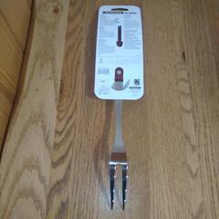 TRAMONTINA　トラモンティーナ　ポリウッド カービングフォーク レッドの画像