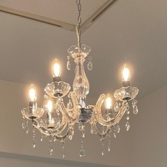 残り１個★エア・リゾーム シャンデリア 5灯 LED 電球対応 ...