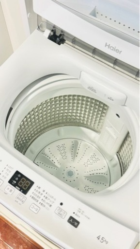 【未使用新品】 4.5kg洗濯機  ハイアールJW-U45EA-W